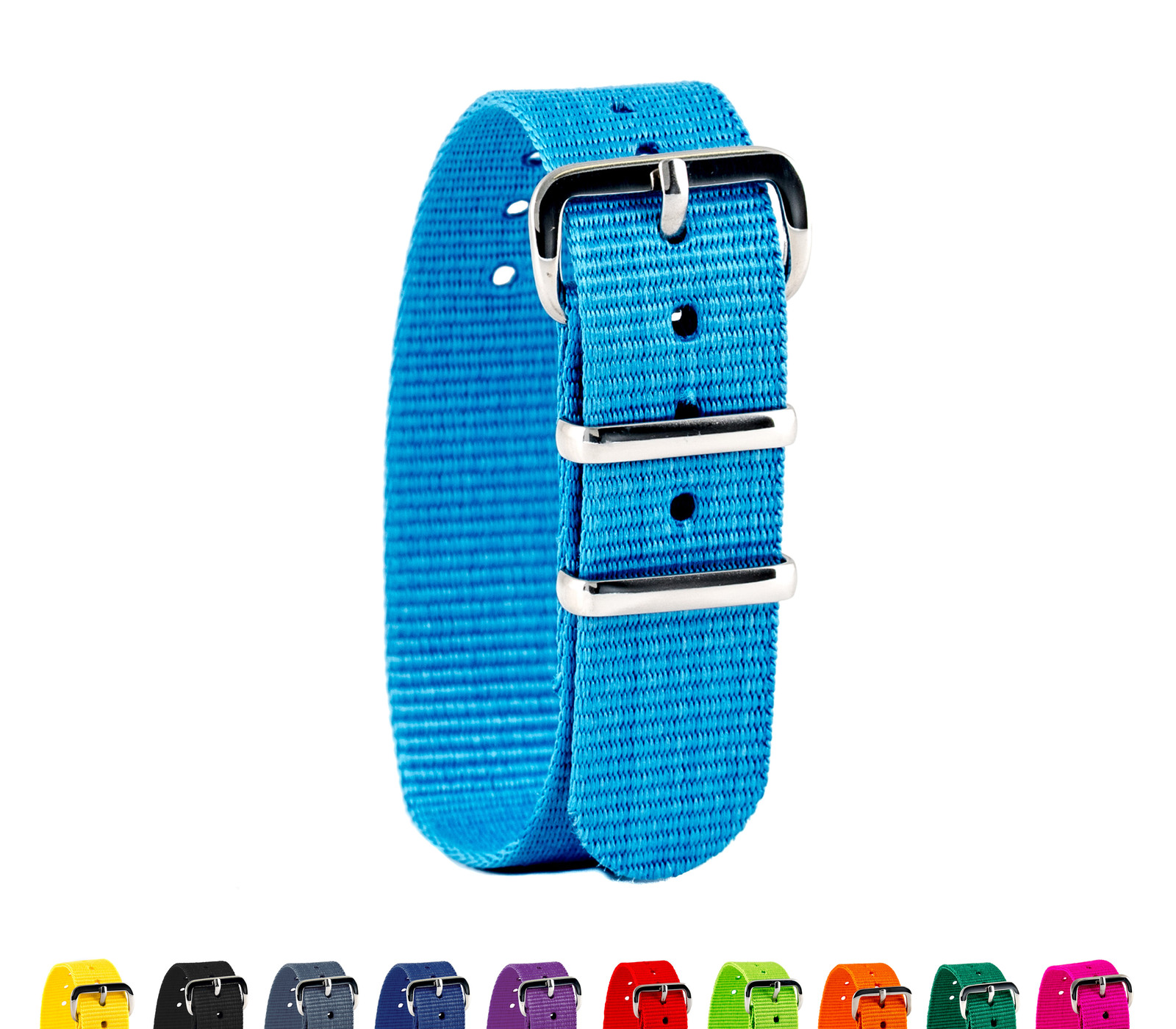 Replacement Velcro Watch Band for Adults available in 12 colours